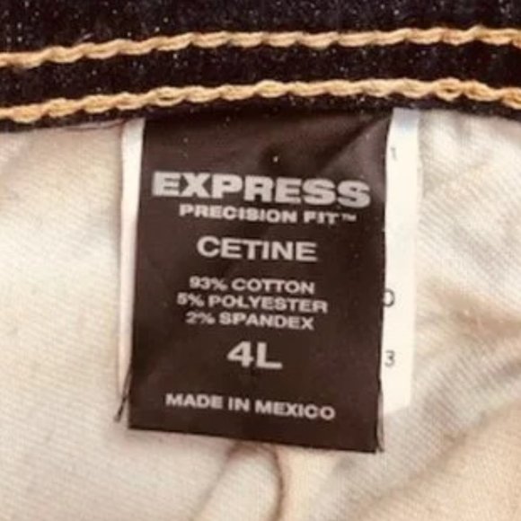 Express Precision Fit Low Rise Boot Cut Jeans SZ 4L - Picture 4 of 9